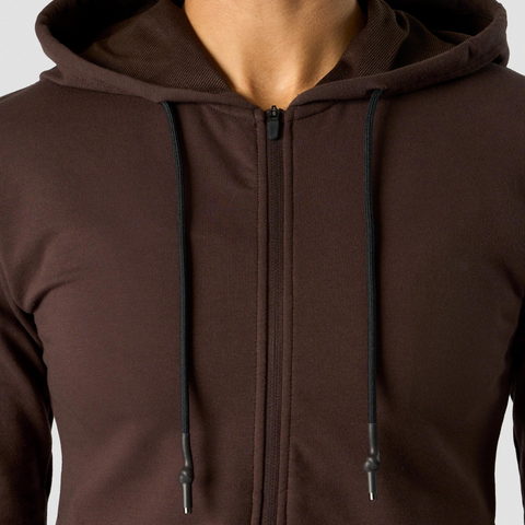 Icaniwill - Stride zipper hoodie brun