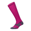 2XU - Vectr light cushion full length socks hot pink