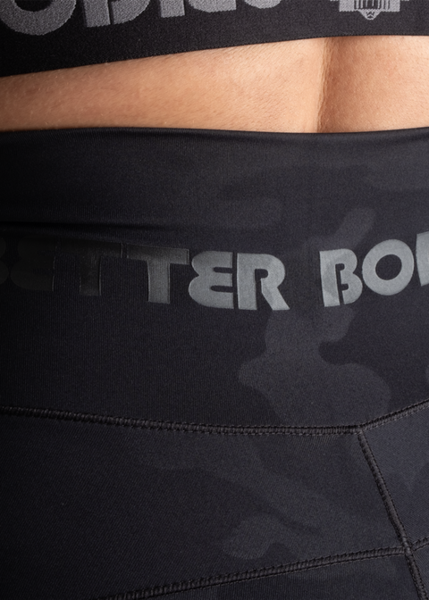 Better Bodies – High waist tights svart camo