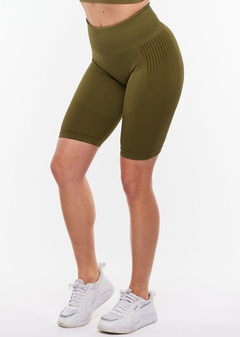 Gymone – Hype seamless shorts grön