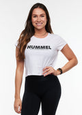 Hummel - Legacy cropped t-shirt vit/svart