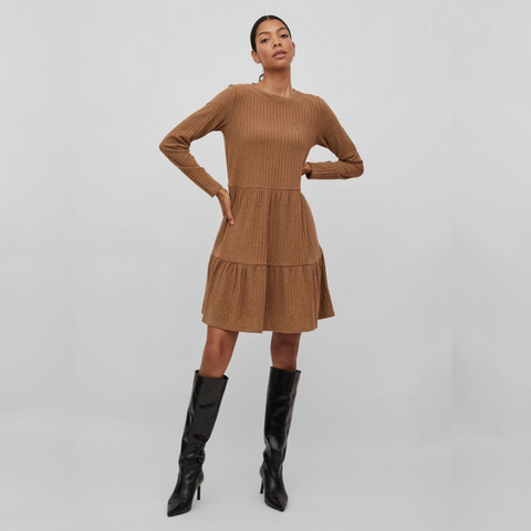 Vila - Viwonda klänning brun