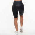 Freddy WR.UP® - High waist biker shorts coated svart