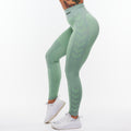 Hummel - Clea mid waist tights chinois green
