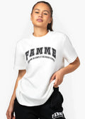 Famme - Oversized T-shirt Vit
